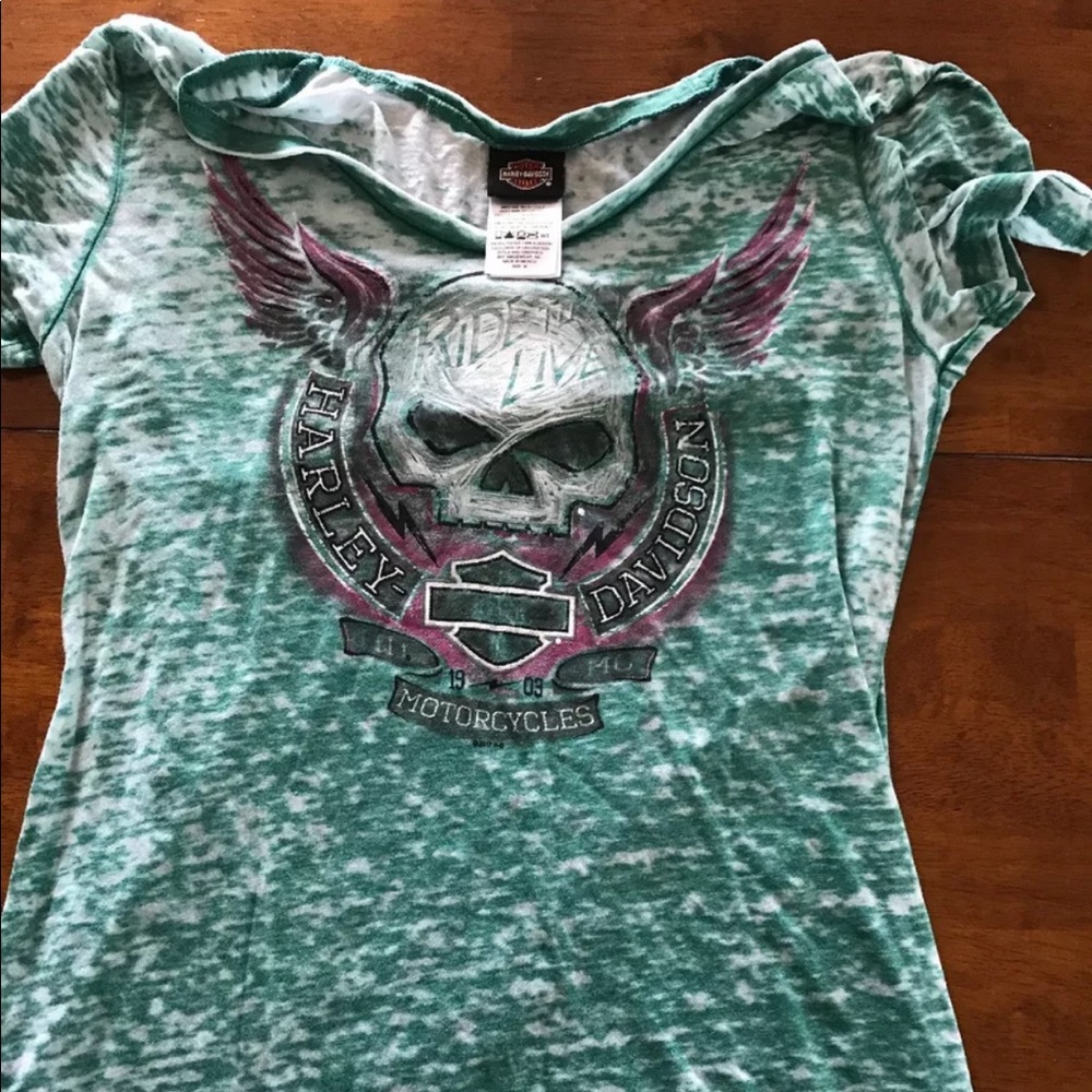 Harley Davidson burnout T